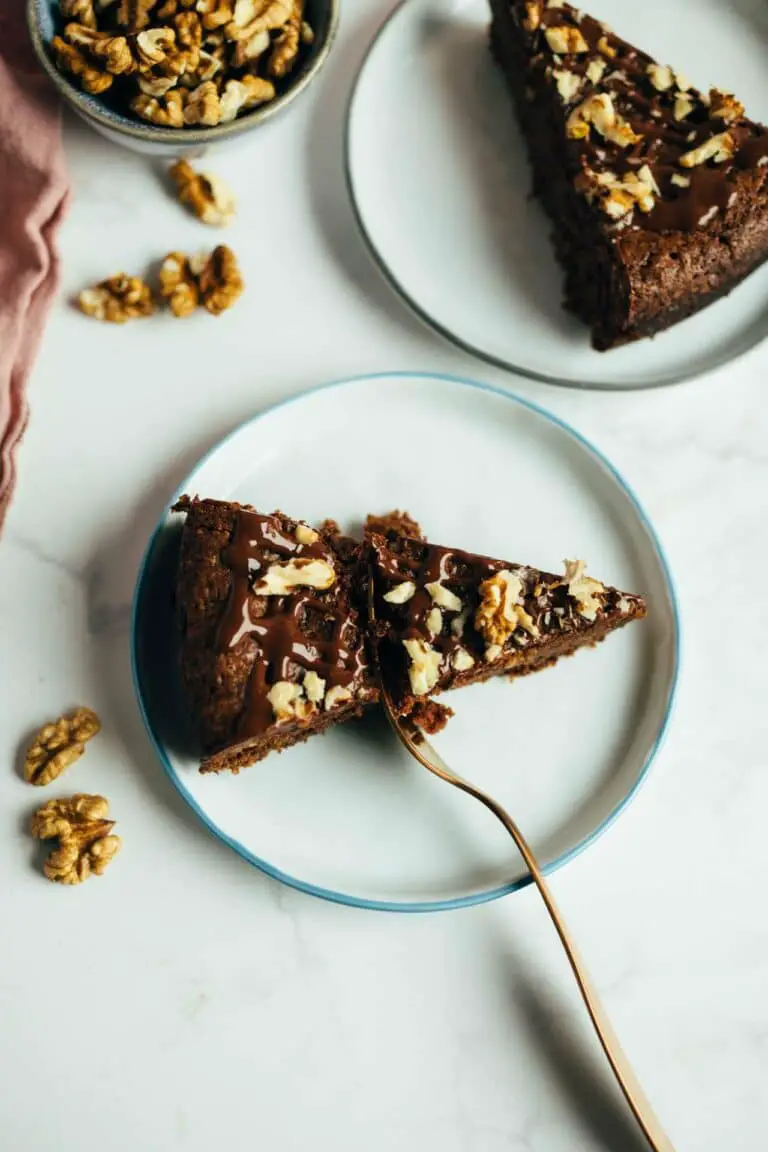 Schweizer Walnuss Schoko Kuchen Glutenfrei Minuten Vegane Vibes