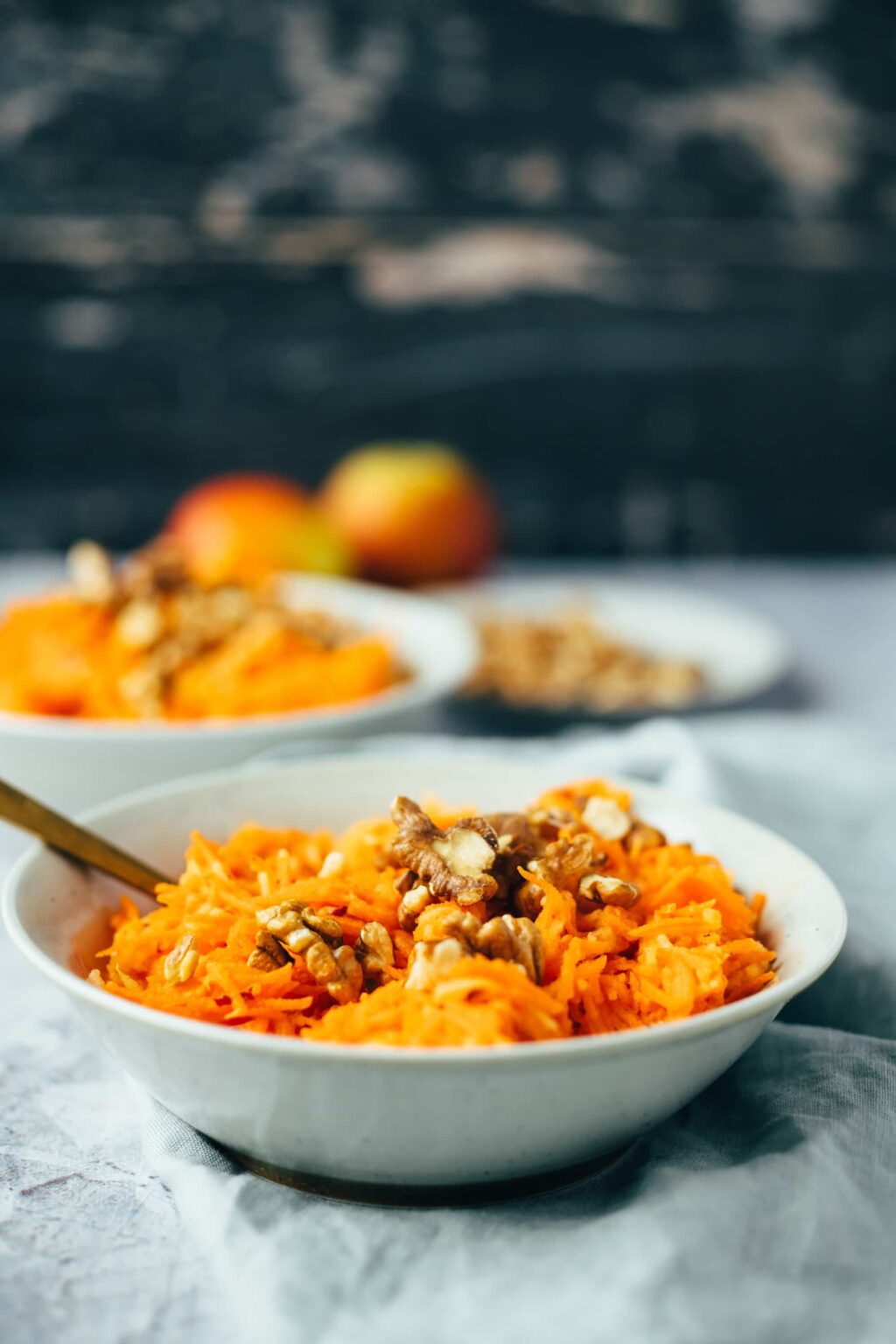 Apfel-Karotten Salat - vegan &amp; glutenfrei (10 Minuten)