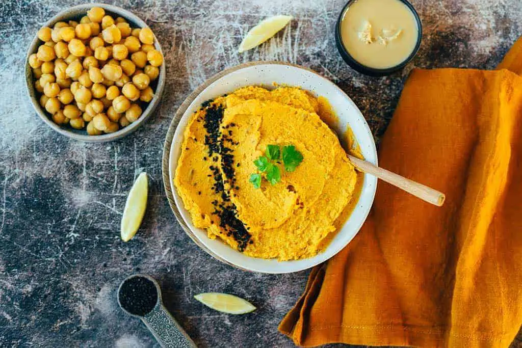 Süßkartoffel-Hummus selber machen (no waste!) v&gf