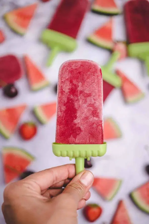 Beeren-Eis am Stiel — VEGANE VIBES