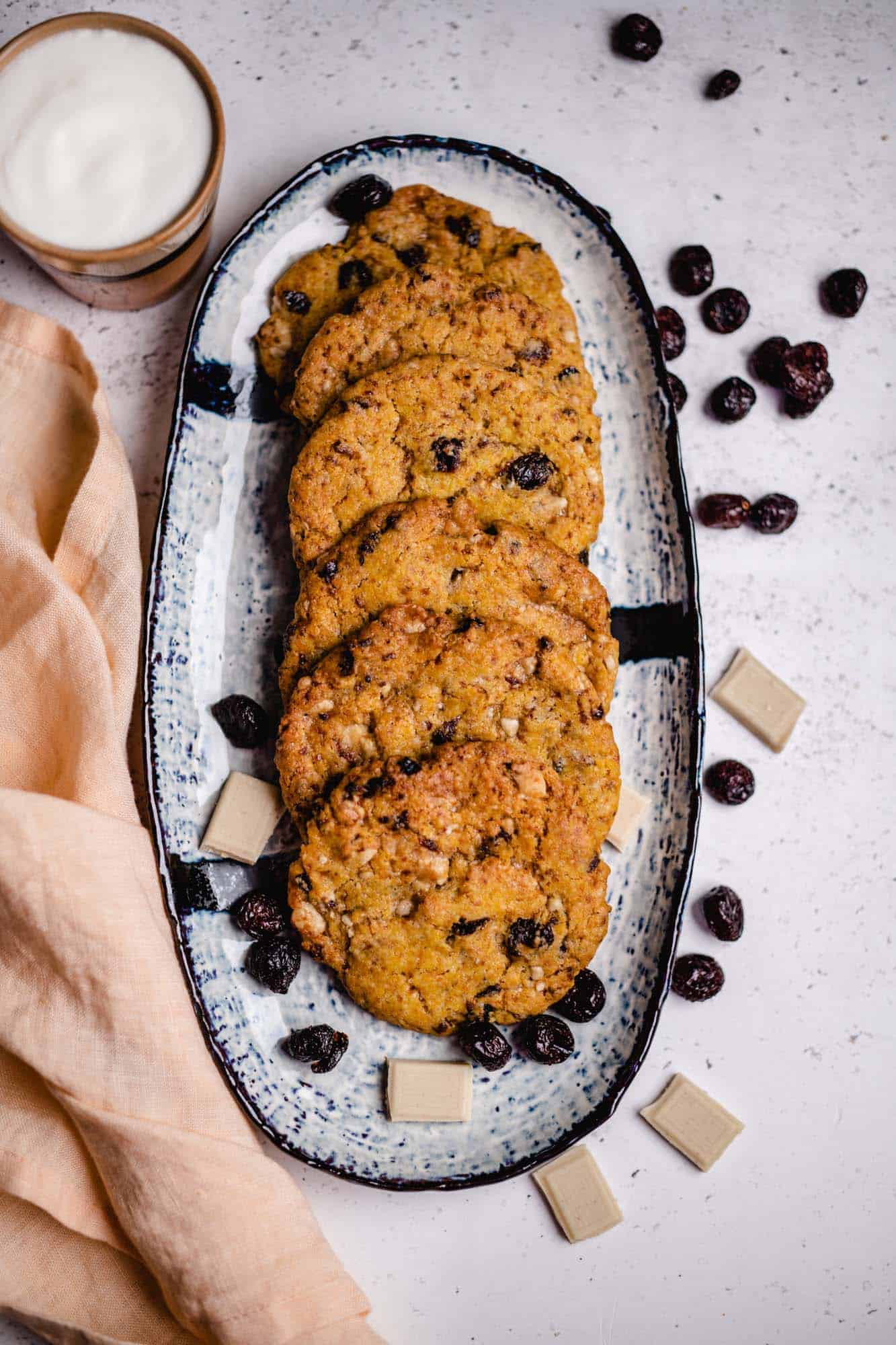 Cookies mit Cranberries und weißer Schokolade (25 Minuten) — VEGANE VIBES