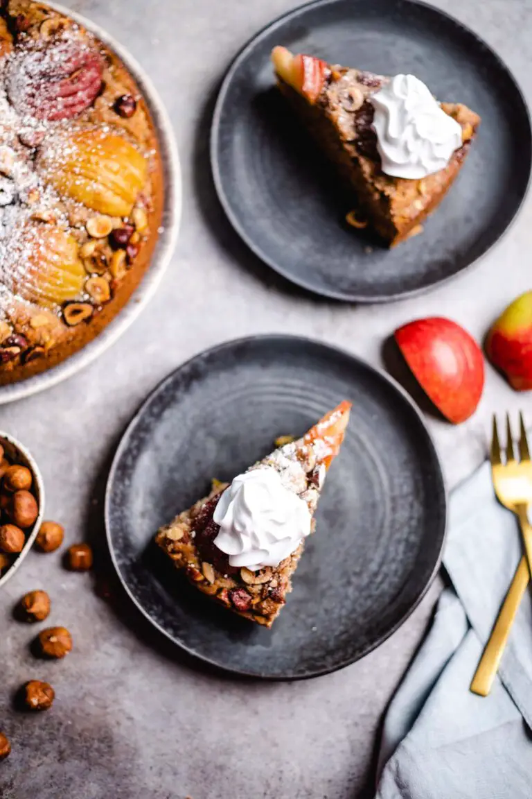 Apfel-Haselnuss Kuchen (vegan) — VEGANE VIBES