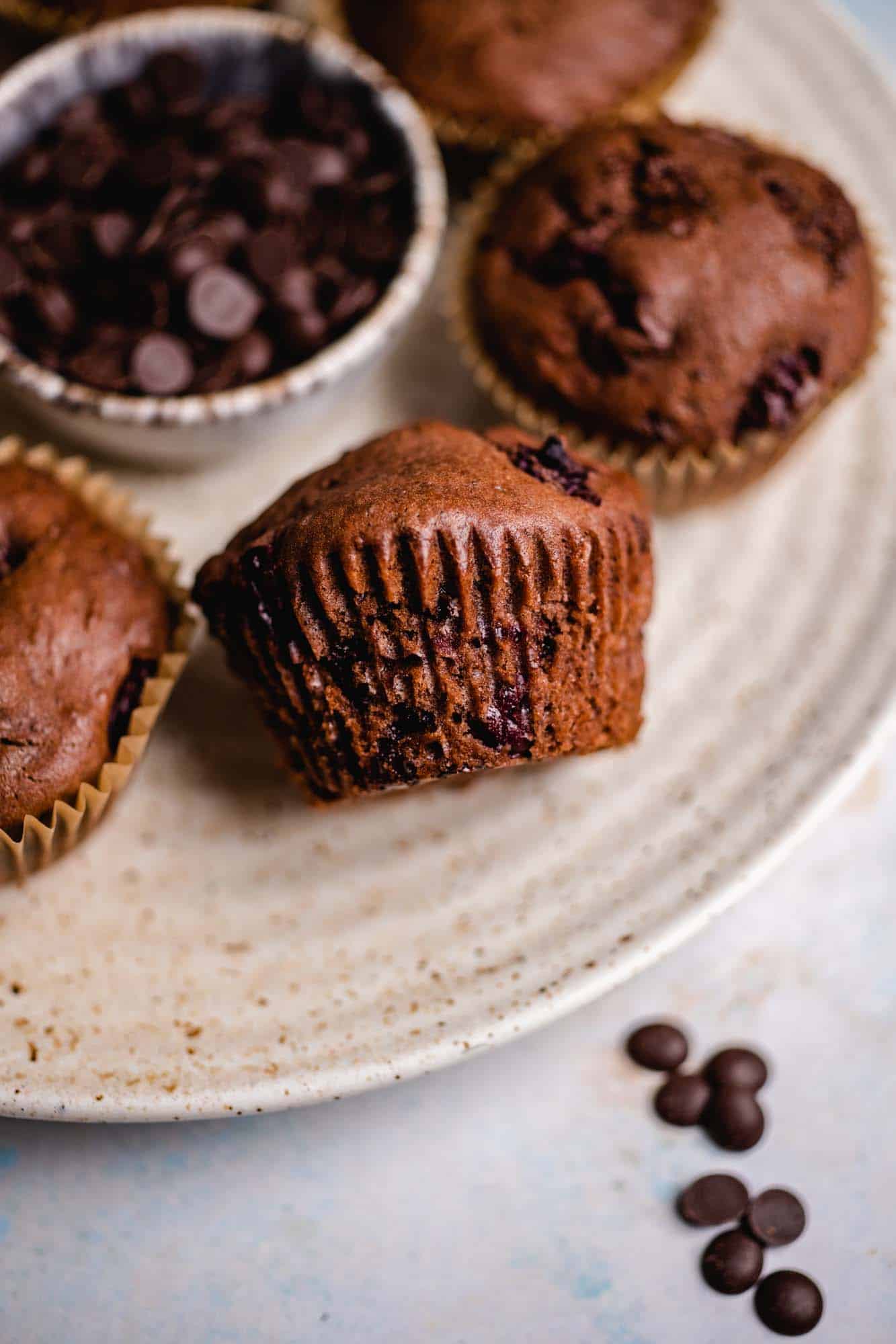 Schoko Kirsch Muffins (vegan) Rezept — VEGANE VIBES