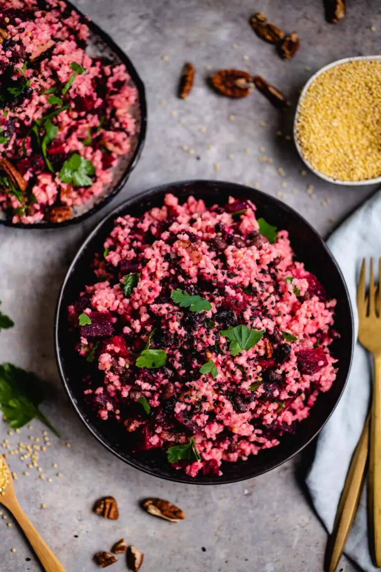 Rote Beete Hirse Salat Minuten V Gf Vegane Vibes